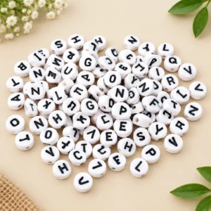 :Alphabet White Beads(20g)