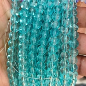 Sky Blue Transparent Beads