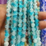 Skyblue with White Crackle