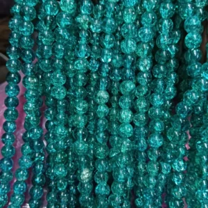 Peacock Crackle Beads