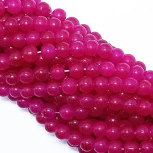 Dark Pink Jelly Beads