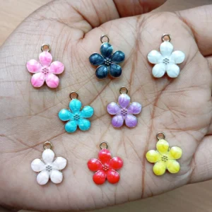 Enamel Flower Charms