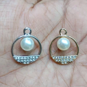 Round Stone Charms