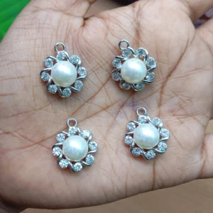 Flower Stone Charms