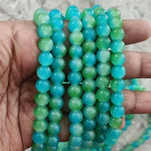 Double Jelly Green with Blue
(95 to 100 beads)