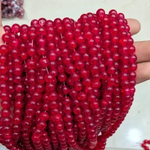 /Red Crackle 
(95 to 100 Beads)