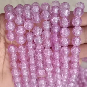 /Light Purple Crackle 
(95 to 100 Beads)