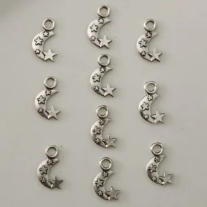 Metal Small Silver Star
(10 Piece)