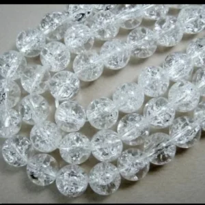 /White Crackle
(95 to 100 beads)