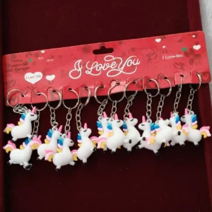 &White Unicorn Keychain
(12 Piece)