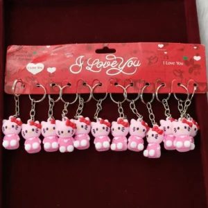 &Pink Kitty Keychain
(12 Piece)