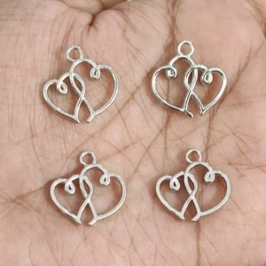 *Silver Double Heart
(5 Piece)