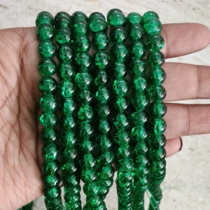 /Green Crackle
(95 to 100 beads)