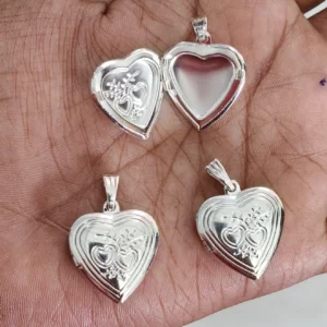 Open Big Silver Heart
(1 Piece)