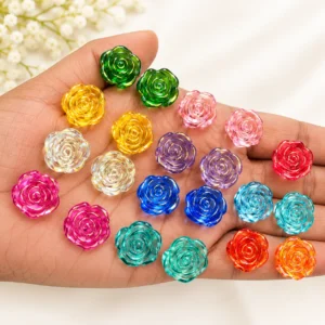 Rose Acrylic Colour Beads
(20g)