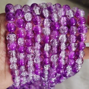 Dark Purple With White Crackle
(1 Line-95 to 100 beads)
