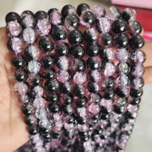 Purple With black Crackle
(1 Line-95 to 100 beads)