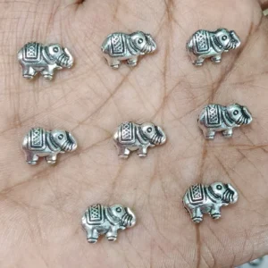 Elephant Silver Spacer
(5 Piece)