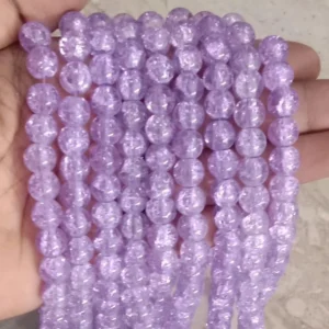 /Purple Crackle 
(95 to 100 Beads)