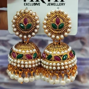 Colourful Round Jhumka(B)