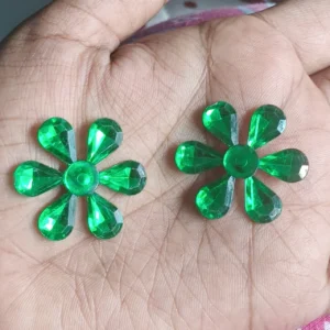 :Plastic Stone Flower 
(5 Piece)