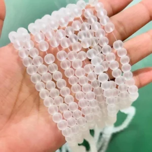Ice Matt White Beads