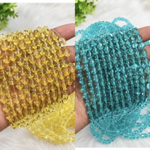 Oval Transparent 
(95 to 100 Beads)