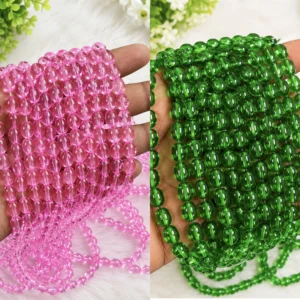 Oval Transparent 
(95 to 100 Beads)