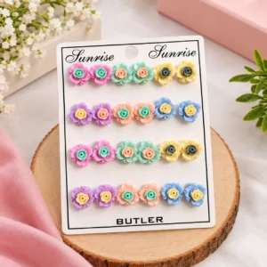 Rose Earrings(12 Pair)