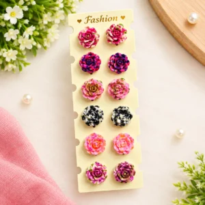 Rose Multi Earrings
(6 Pairs)