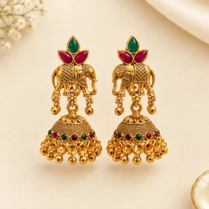 :Jhumka Big Elephant
(3 Pairs)