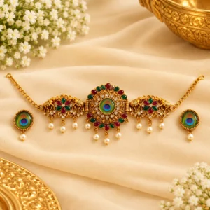 /Necklace With Earrings(C)
(1 Set)
